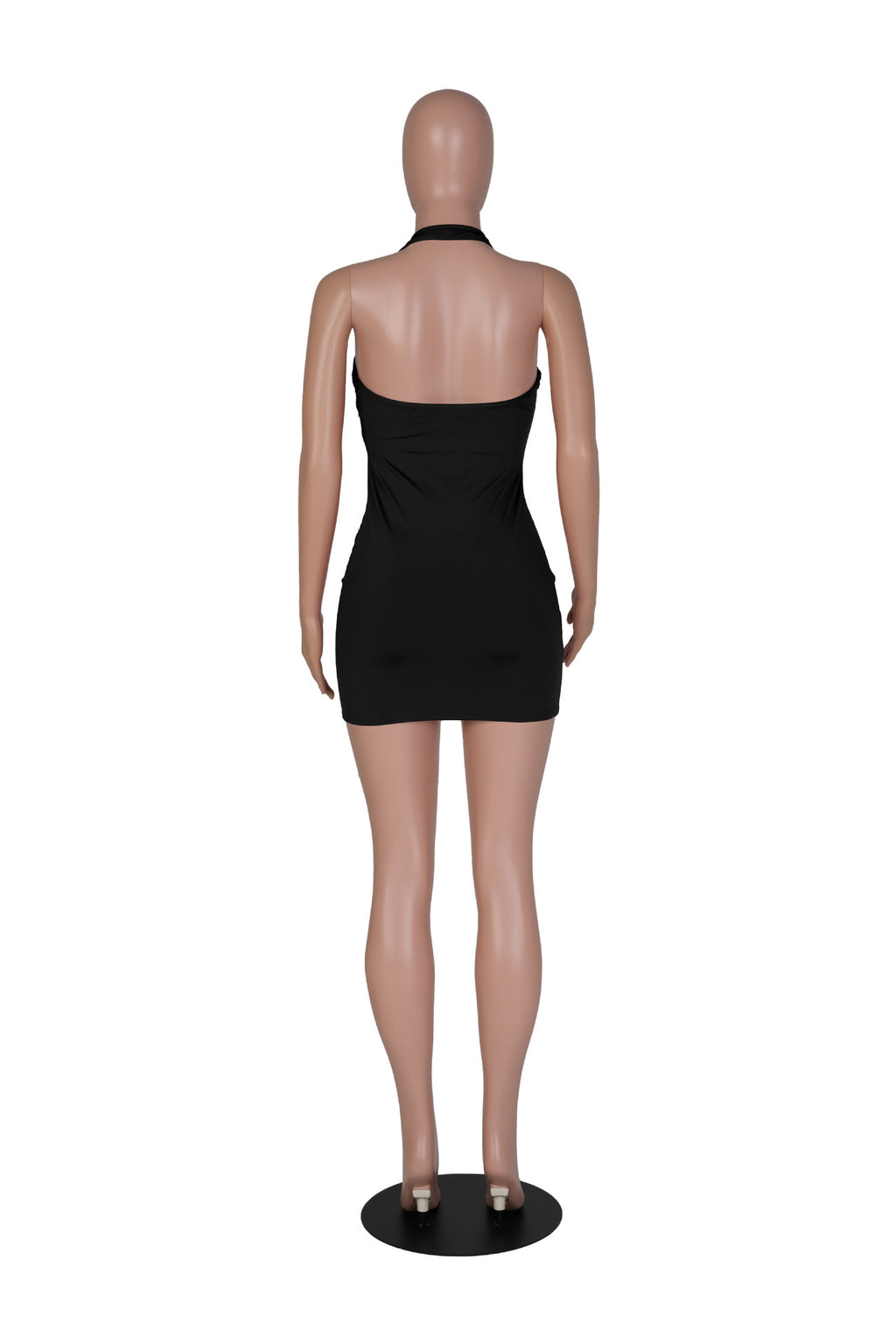 Sexy Sexy Halter Backless Slim Mini Dress
