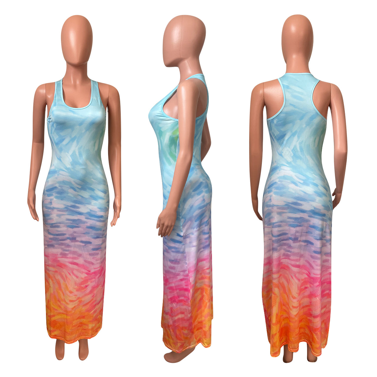 Sexy Casual Printed Sleeveless Maxi Dress
