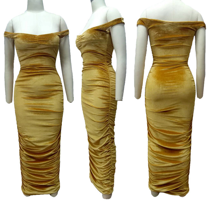 Sexy Sexy Off-shoulder Ruched Evening Dress
