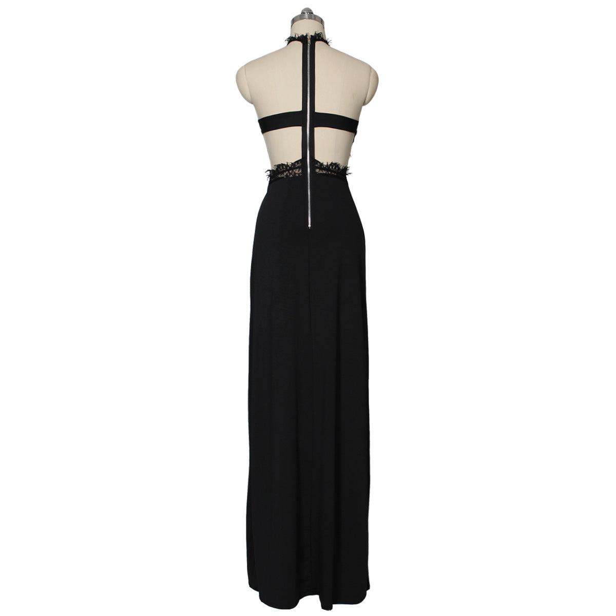 Sexy Sexy Backless Sleeveless High Split Maxi Evening Dress