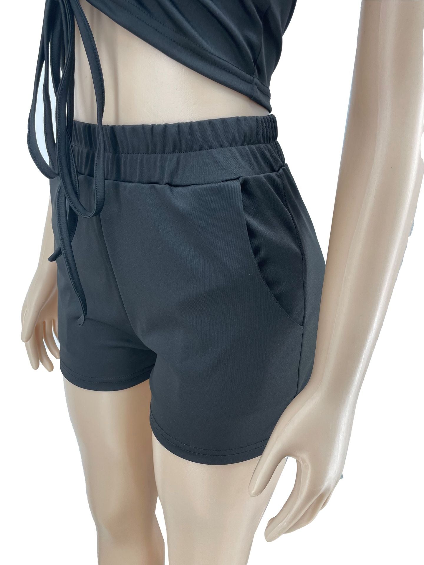 Sexy Sexy Solid Tank Top And Shorts 2 Piece Sets