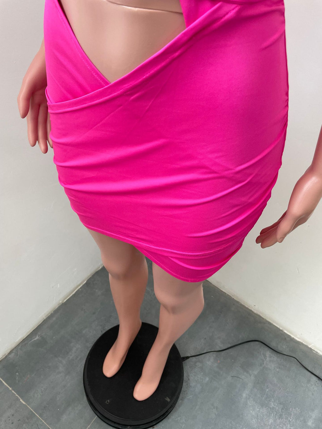 Sexy Sexy Halter Backless Hollow Out Bandage Mini Dress
