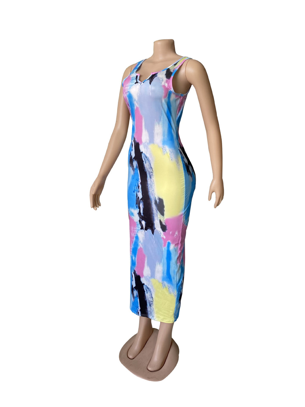 Sexy Casual Printed Sleeveless Maxi Dress