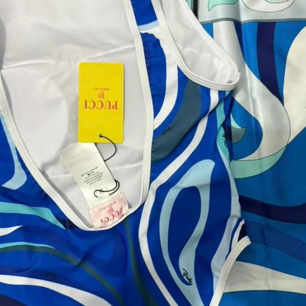 Pucci one piece swimsuit with Scarf wrap and tags