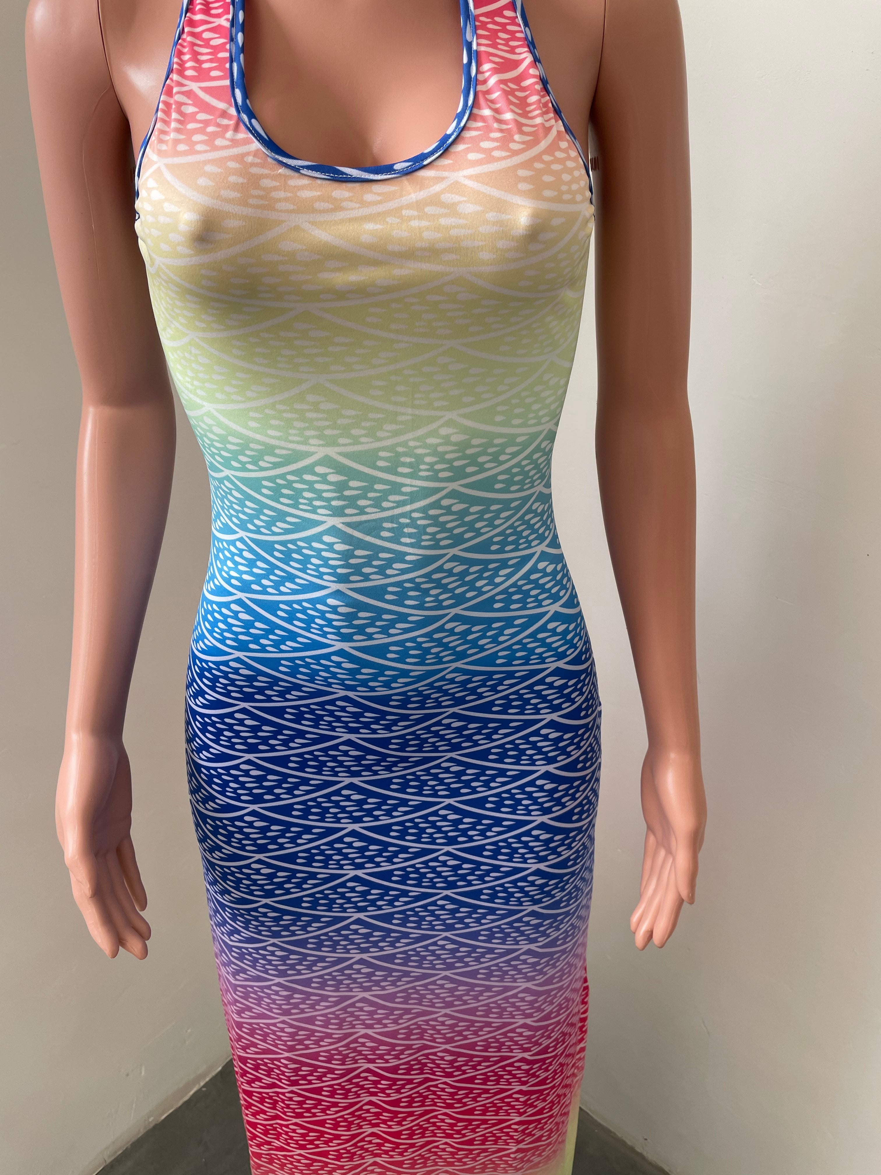 Sexy Casual Printed Sleeveless Maxi Dress