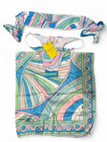 Pucci 2 piece swimsuit with Scarf wrap, and tags.