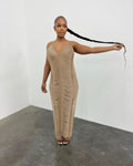 Sexy Sexy Spaghetti Strap Sleeveless Hollow Maxi Dress