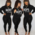 Sexy Pearl Decoration Long Sleeve Print Pant Casual Suit