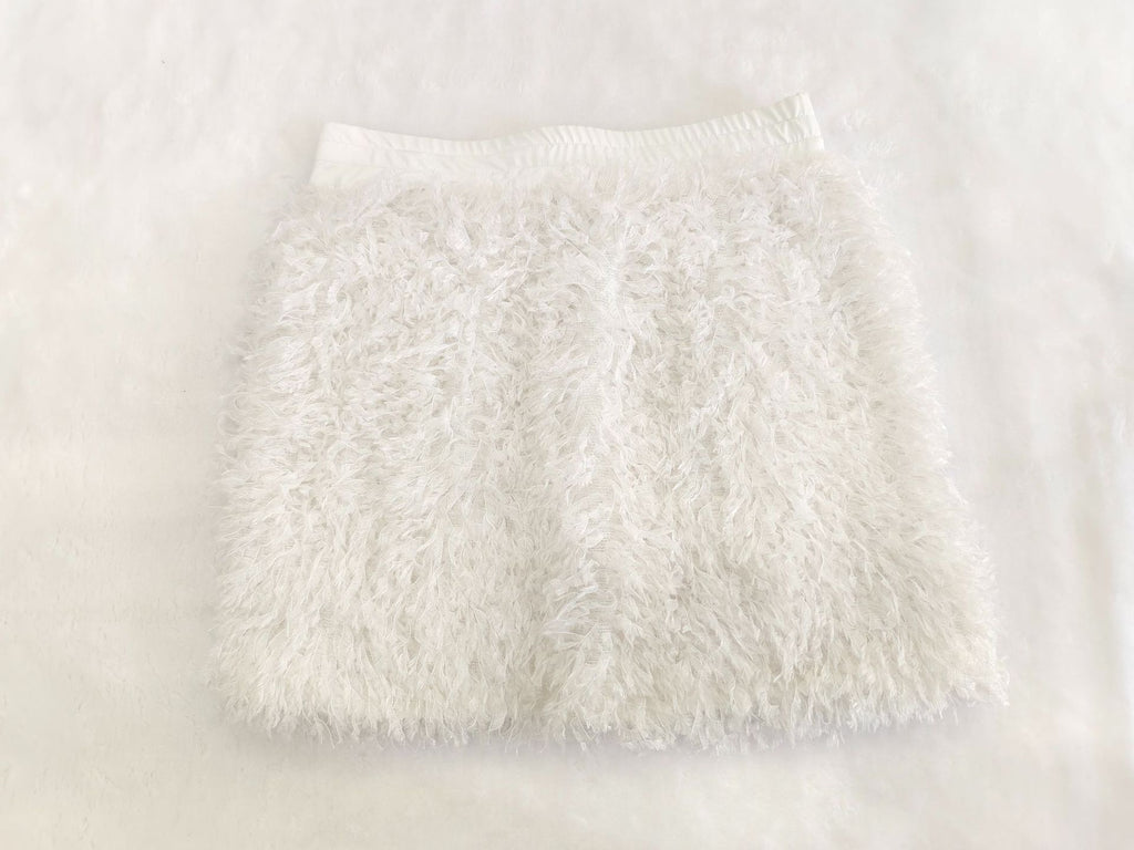 Sexy Sexy Solid Sling And Hairy Skirt 2 Piece Set