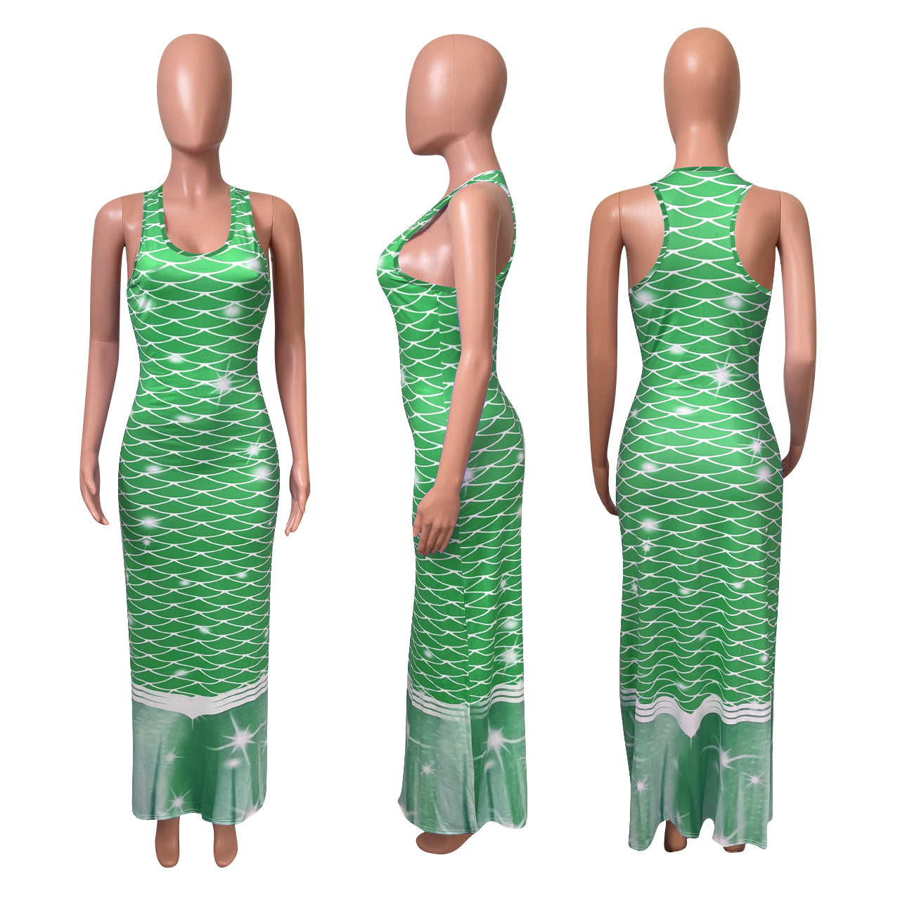Sexy Casual Printed Sleeveless Maxi Dress