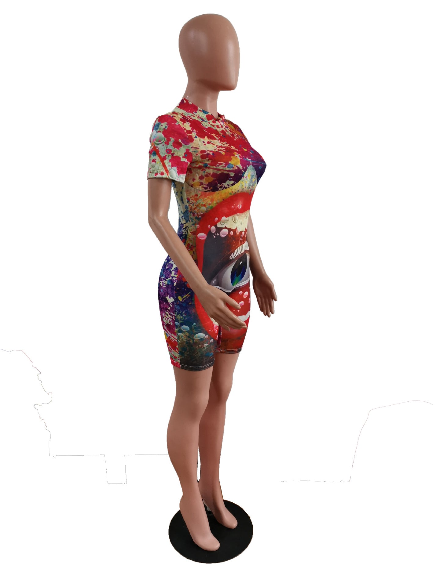 Sexy Fashion Printed Skinny Casual Playsuits
