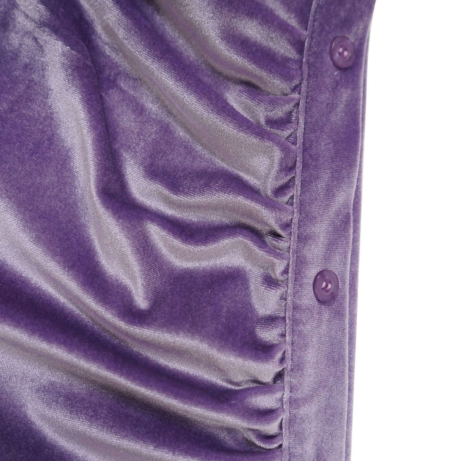 Sexy Solid Velvet Long Sleeve Mini Dress