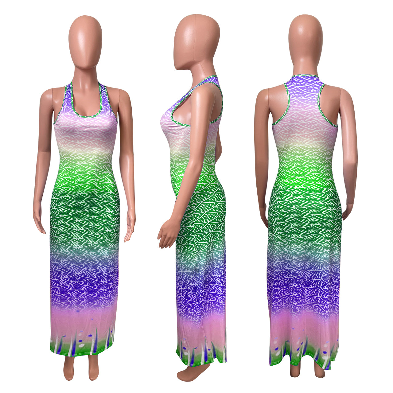 Sexy Casual Printed Sleeveless Maxi Dress