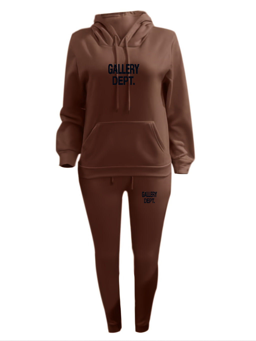 Sexy Padded Thick Hooded Sweatshirt Pants Casual Sports Set