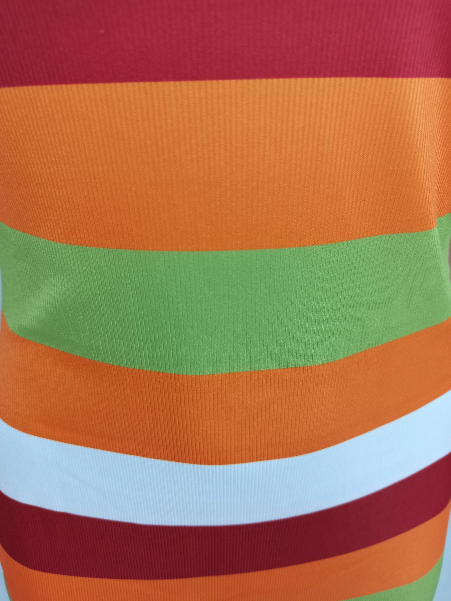 Sexy Sexy Striped V Neck Sleeveless Split Midi Dress