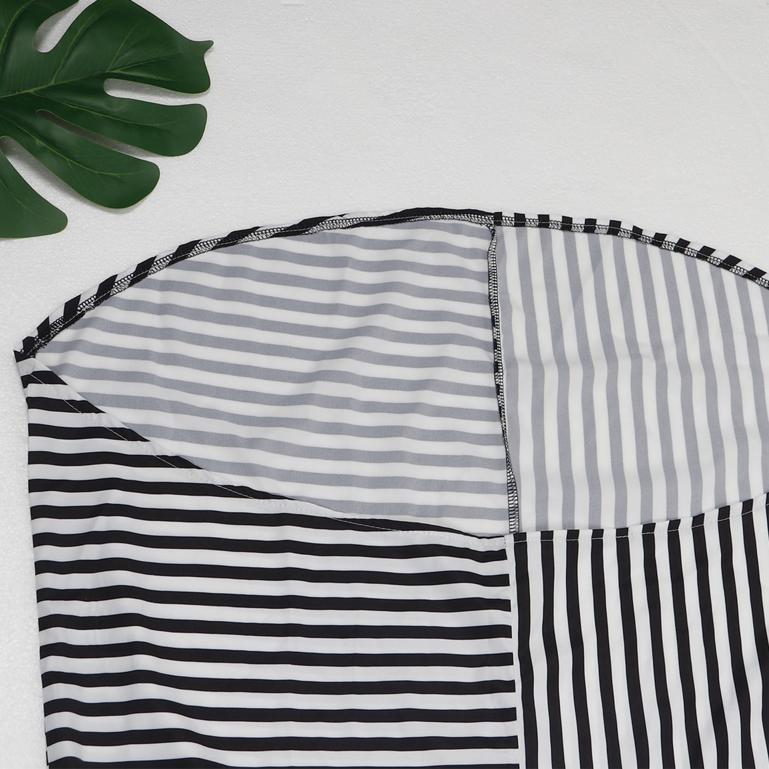 Sexy Casual Striped High Low Irregular Long Dress