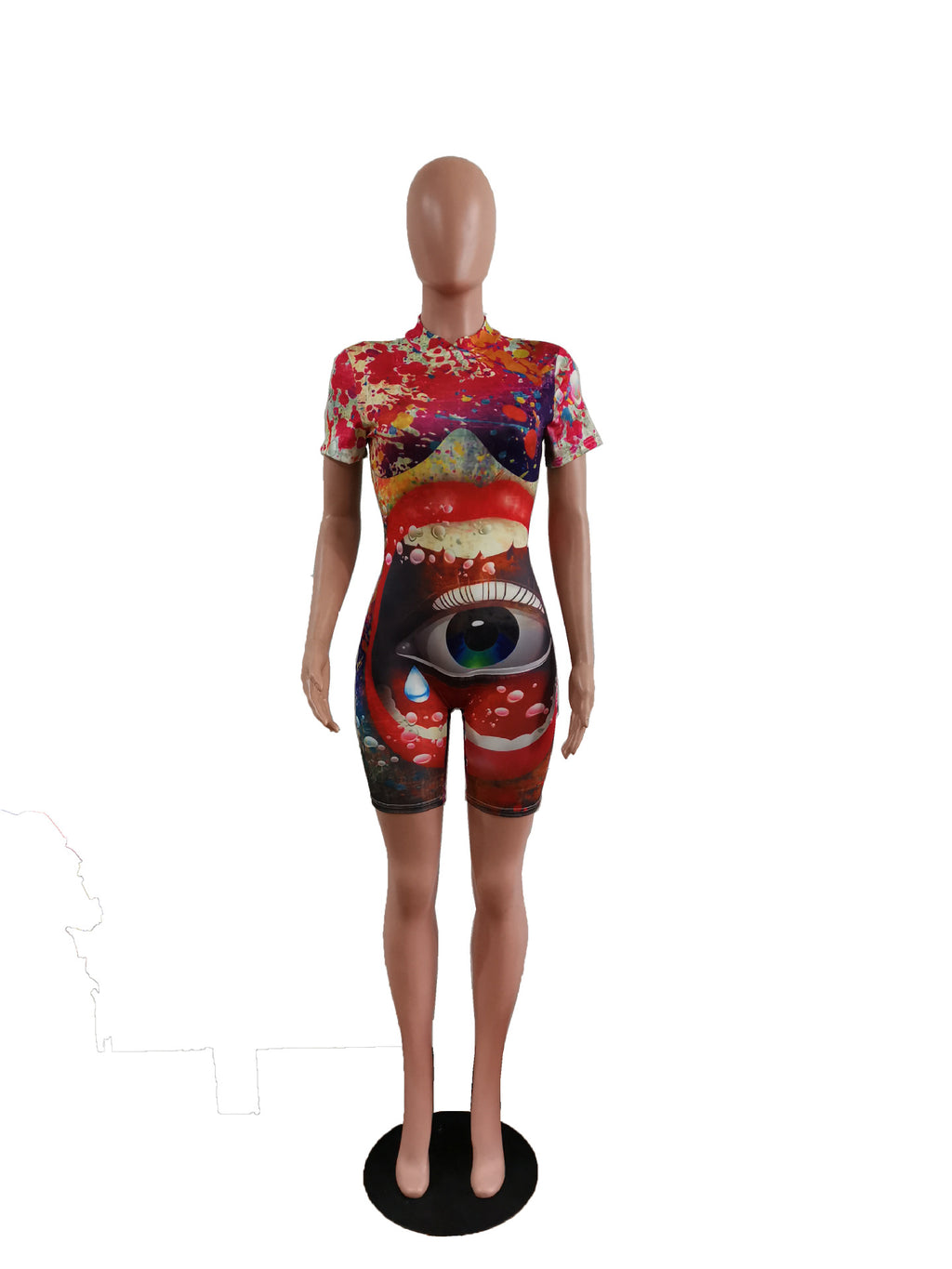 Sexy Fashion Printed Skinny Casual Playsuits