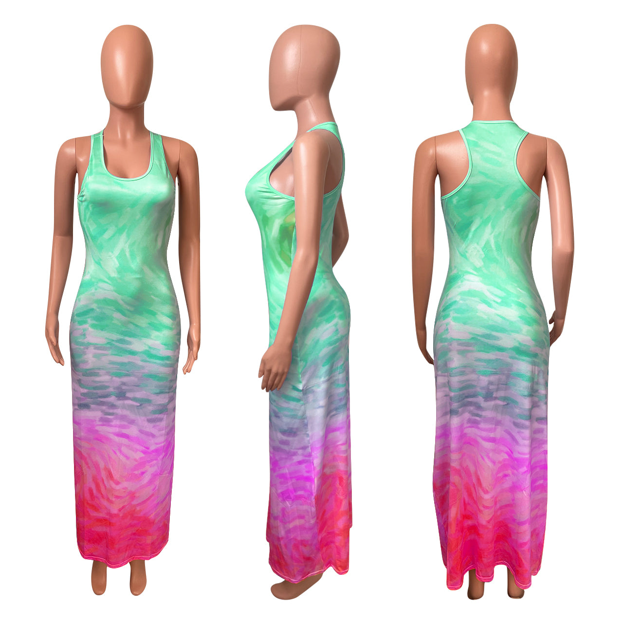 Sexy Casual Printed Sleeveless Maxi Dress