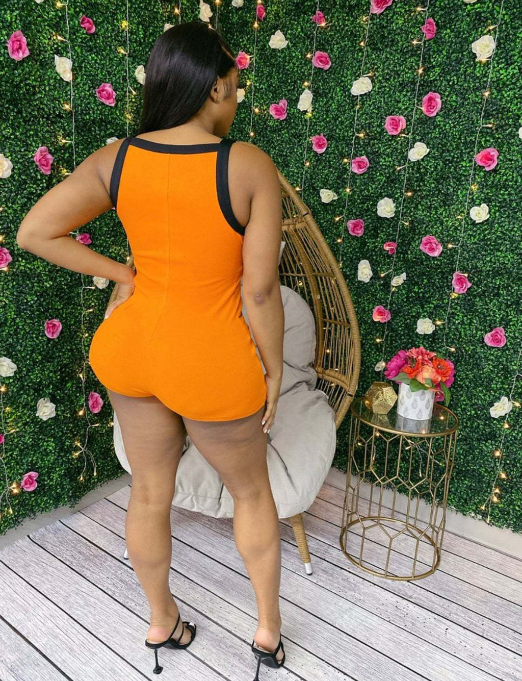 Sexy Sexy Sleeveless Zipper Romper