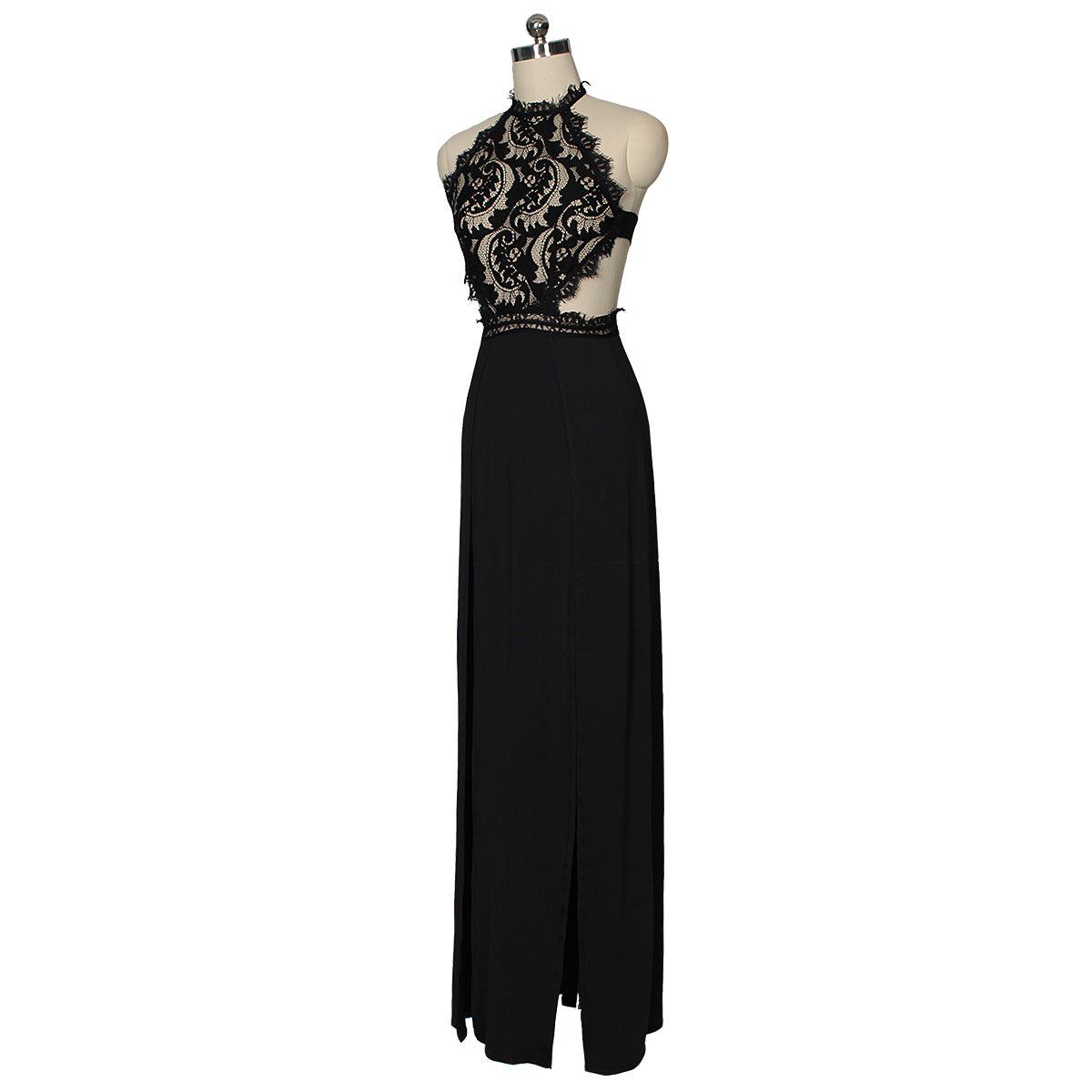 Sexy Sexy Backless Sleeveless High Split Maxi Evening Dress