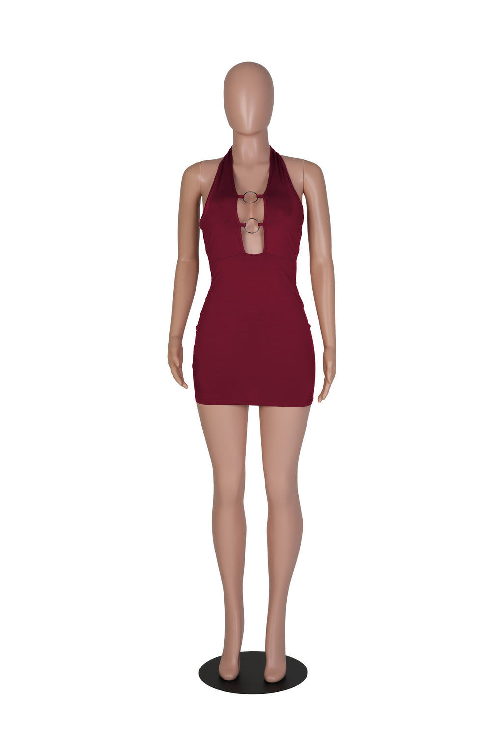 Sexy Sexy Halter Backless Slim Mini Dress