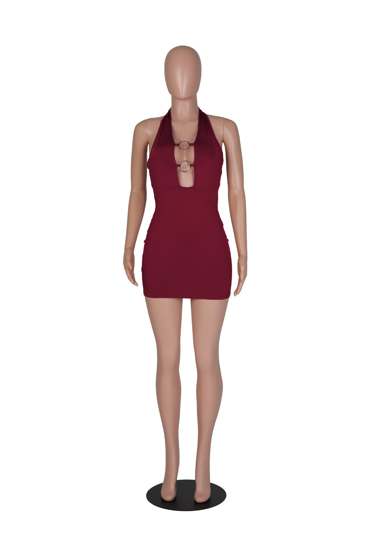 Sexy Sexy Halter Backless Slim Mini Dress