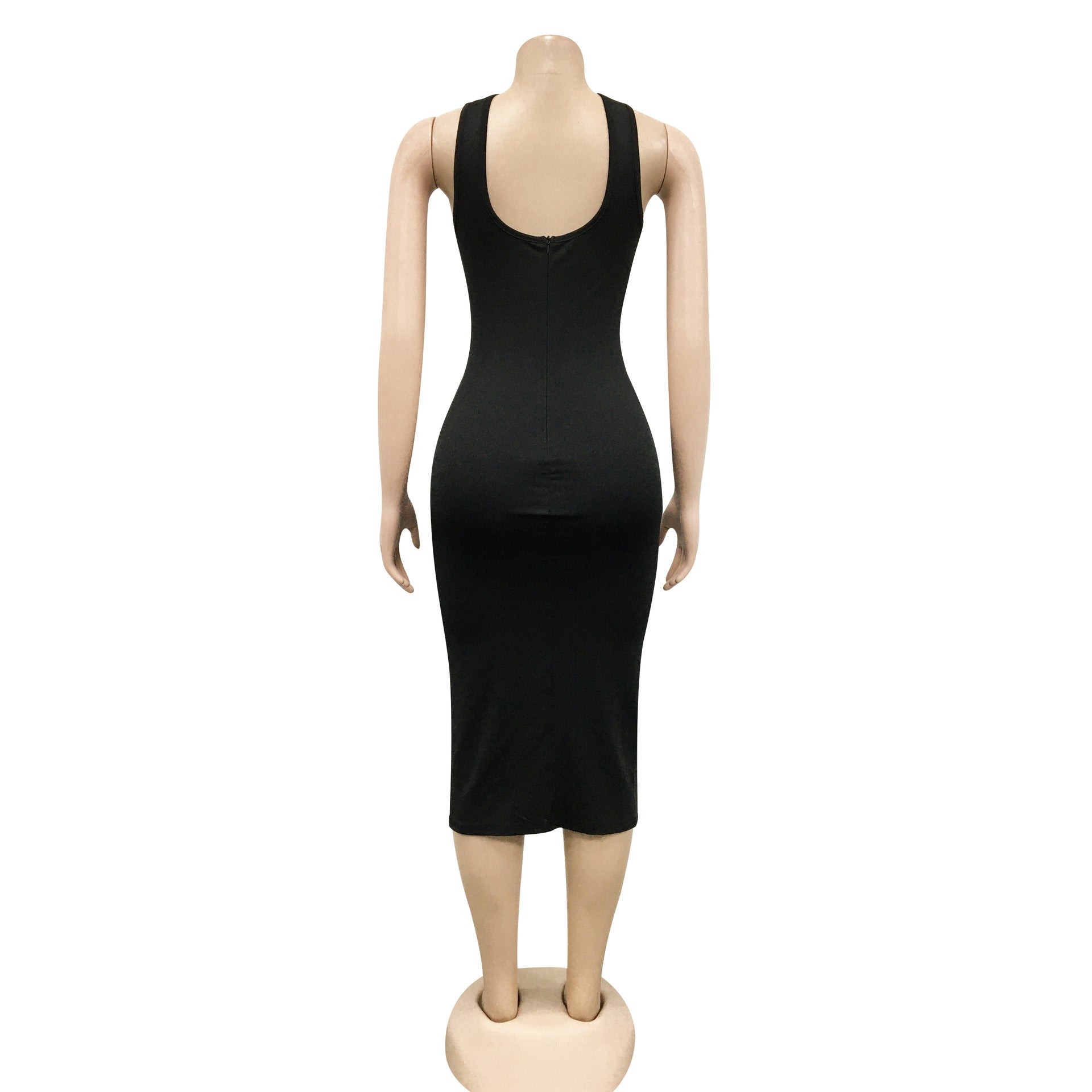 Sexy Sexy Off Shoulder Split Bodycon Midi Dress (Without Belt)