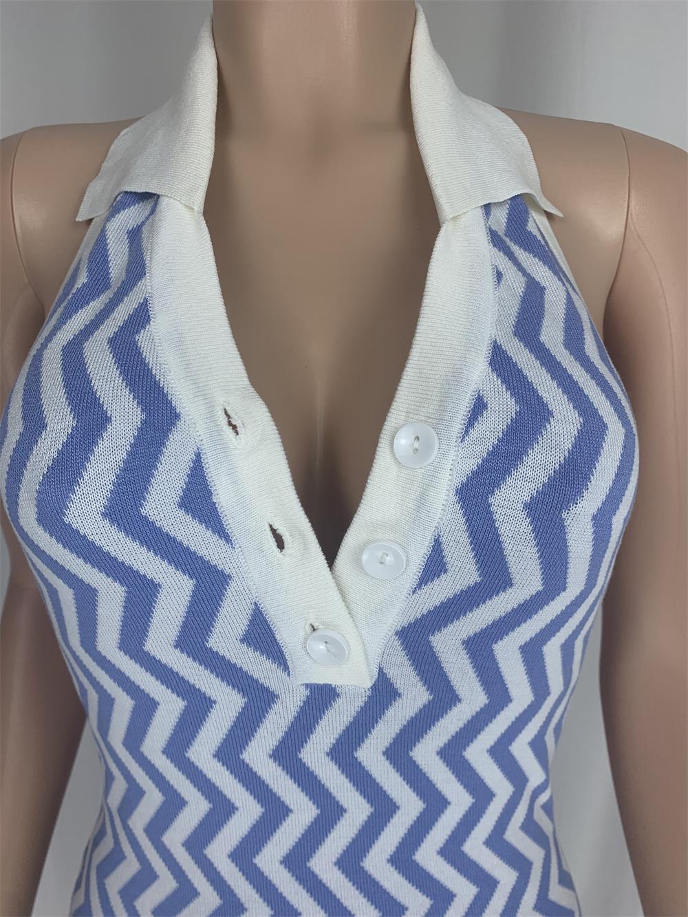 Sexy Sexy Print Halter Sweater Mini Dress