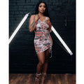 Sexy Sexy Printed Sleeveless Bandage Dress