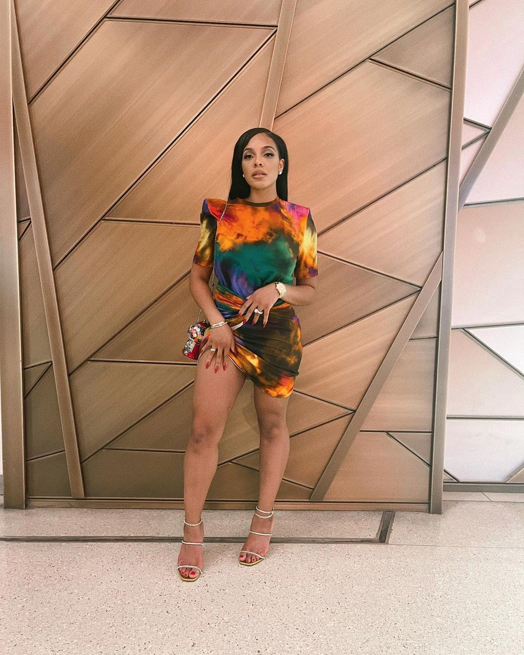 Sexy Fashion Sexy Print Short Sleeve Mini Dress