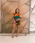 Sexy Fashion Sexy Print Short Sleeve Mini Dress