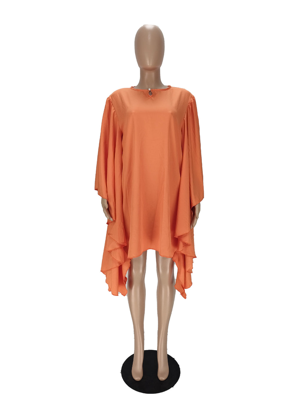 Sexy Solid Irregular Loose Midi Dress