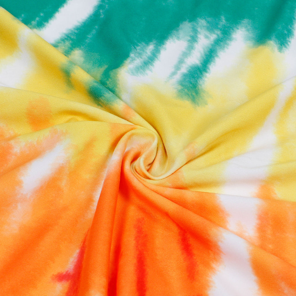 Sexy Tie Dye Print Spaghtti Strap Maxi Dress
