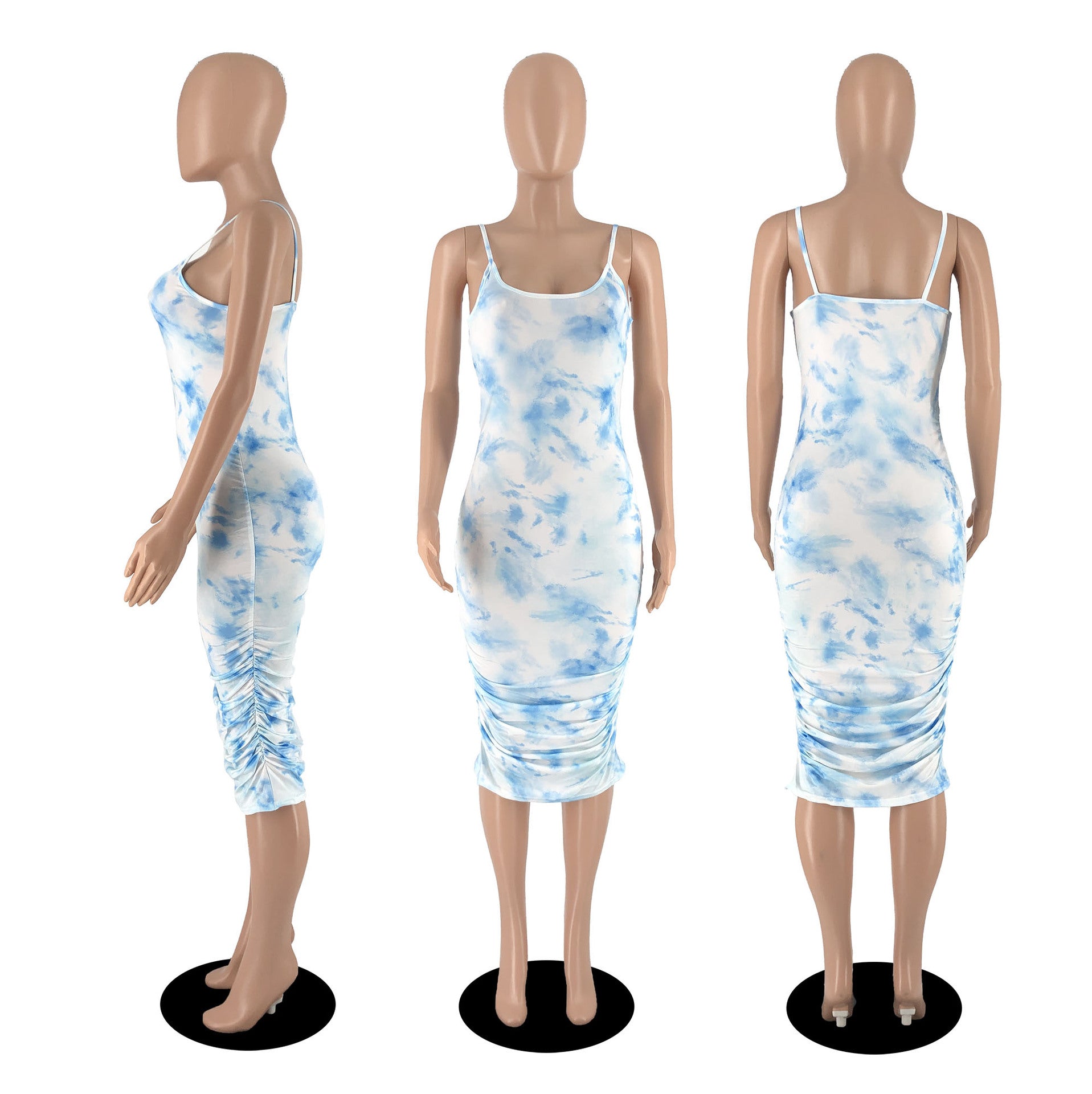 Sexy Sexy Printed Sleeveless Sling Bodycon Dress
