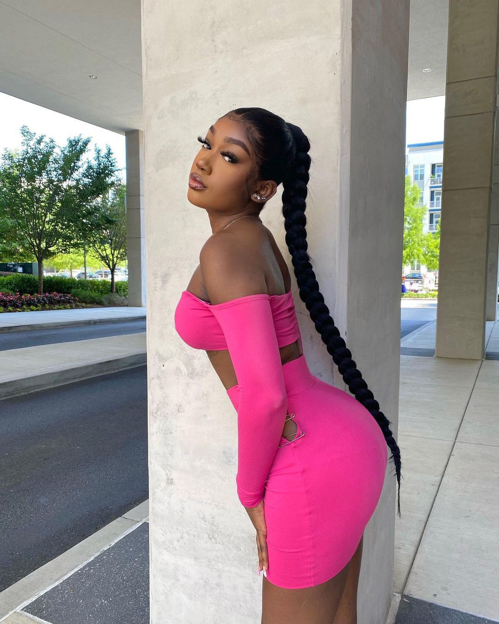 Sexy Sexy Long Sleeve Off Shoulder Mini Skirt 2 Piece Sets
