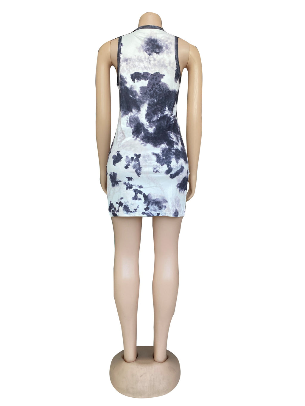 Sexy Dragon Print Sleeveless Mini Dress
