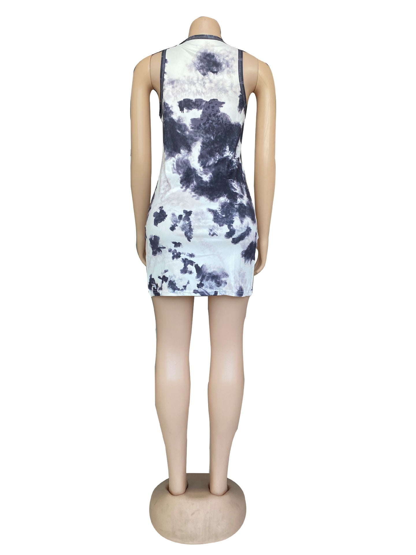 Sexy Dragon Print Sleeveless Mini Dress