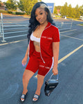 Sexy LUCKY LABEL Embroidery Tracksuit 2 Piece Sets