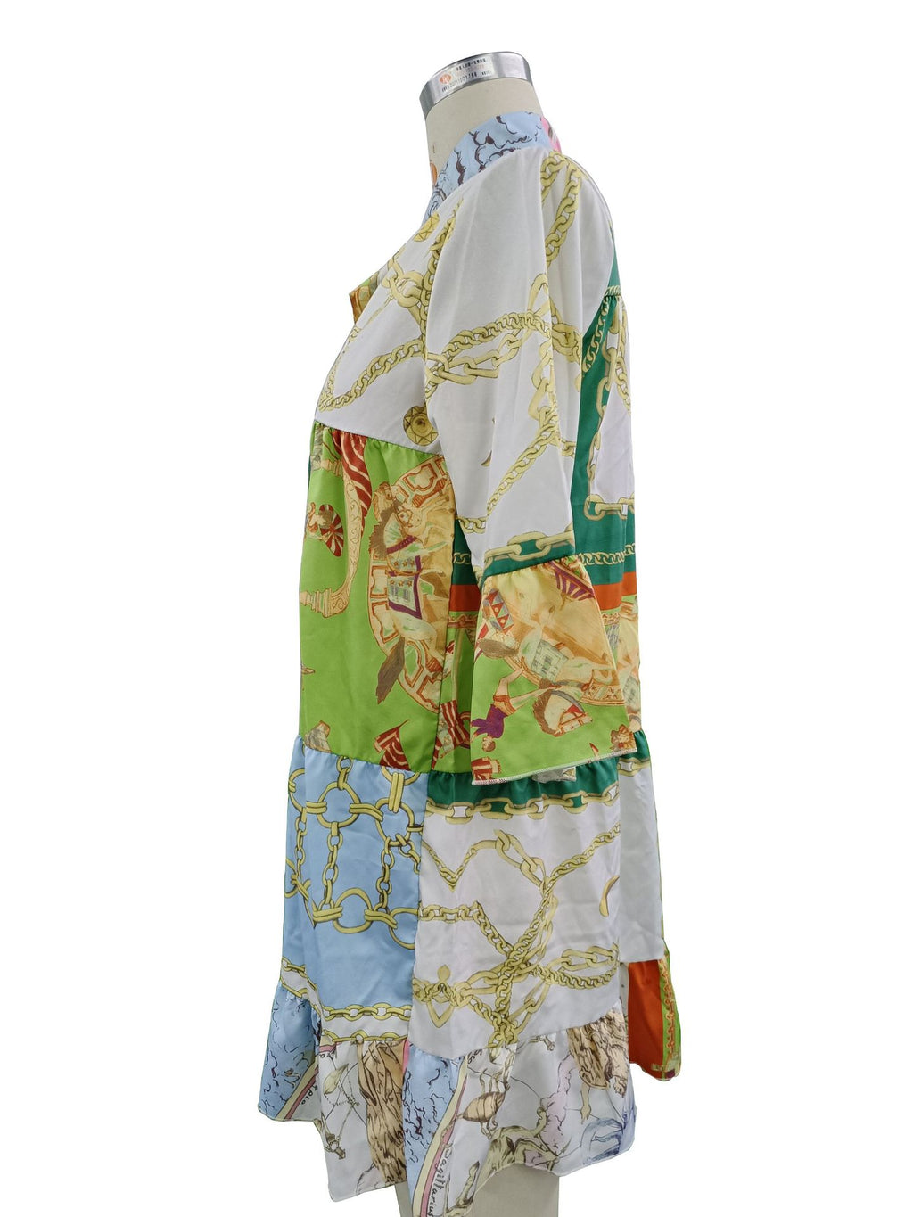 Sexy Plus Size Half Sleeve Loose Print Dress
