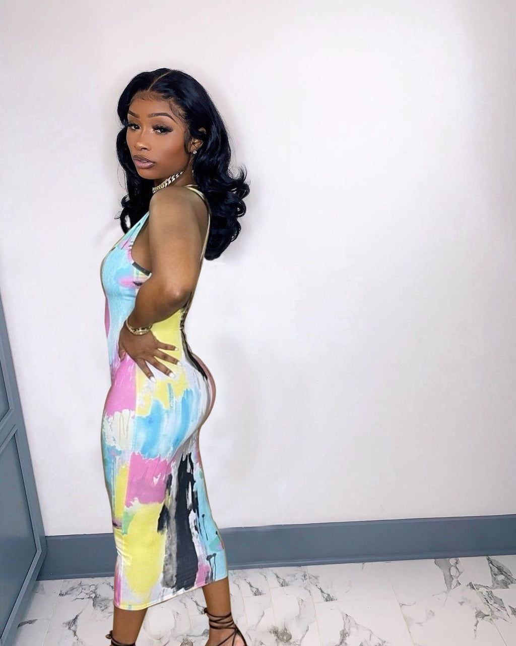 Sexy Casual Printed Sleeveless Maxi Dress