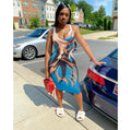 Sexy Sexy Printed Sleeveless Slim Midi Dress