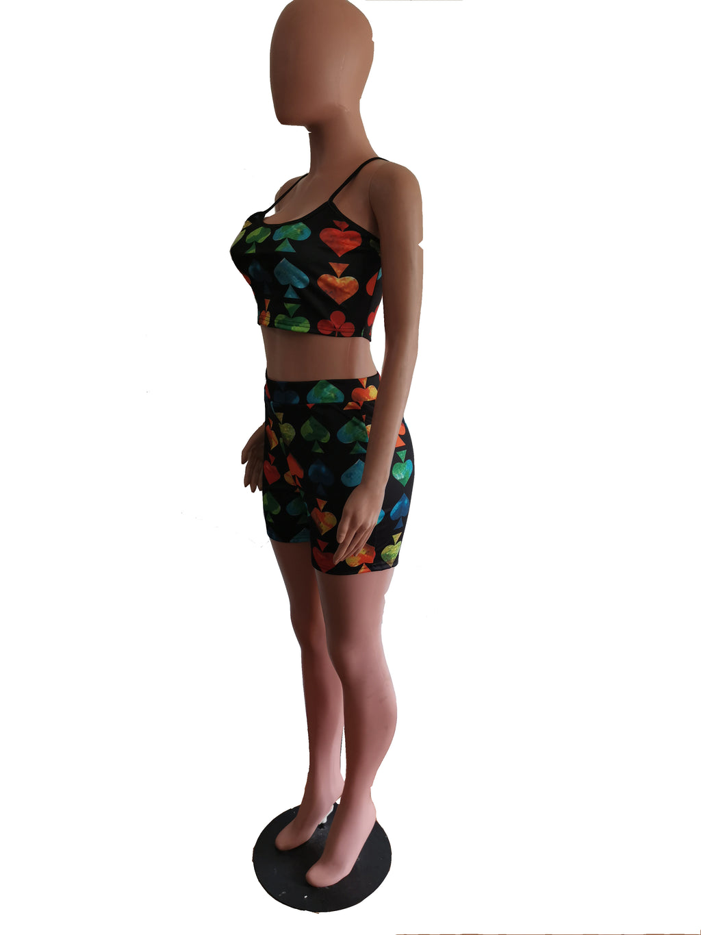 Sexy Fashion Print Camisole Shorts Two Piece Set