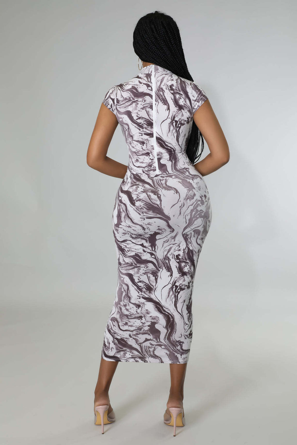 Sexy Casual Printed Short Sleeve Maxi Dress