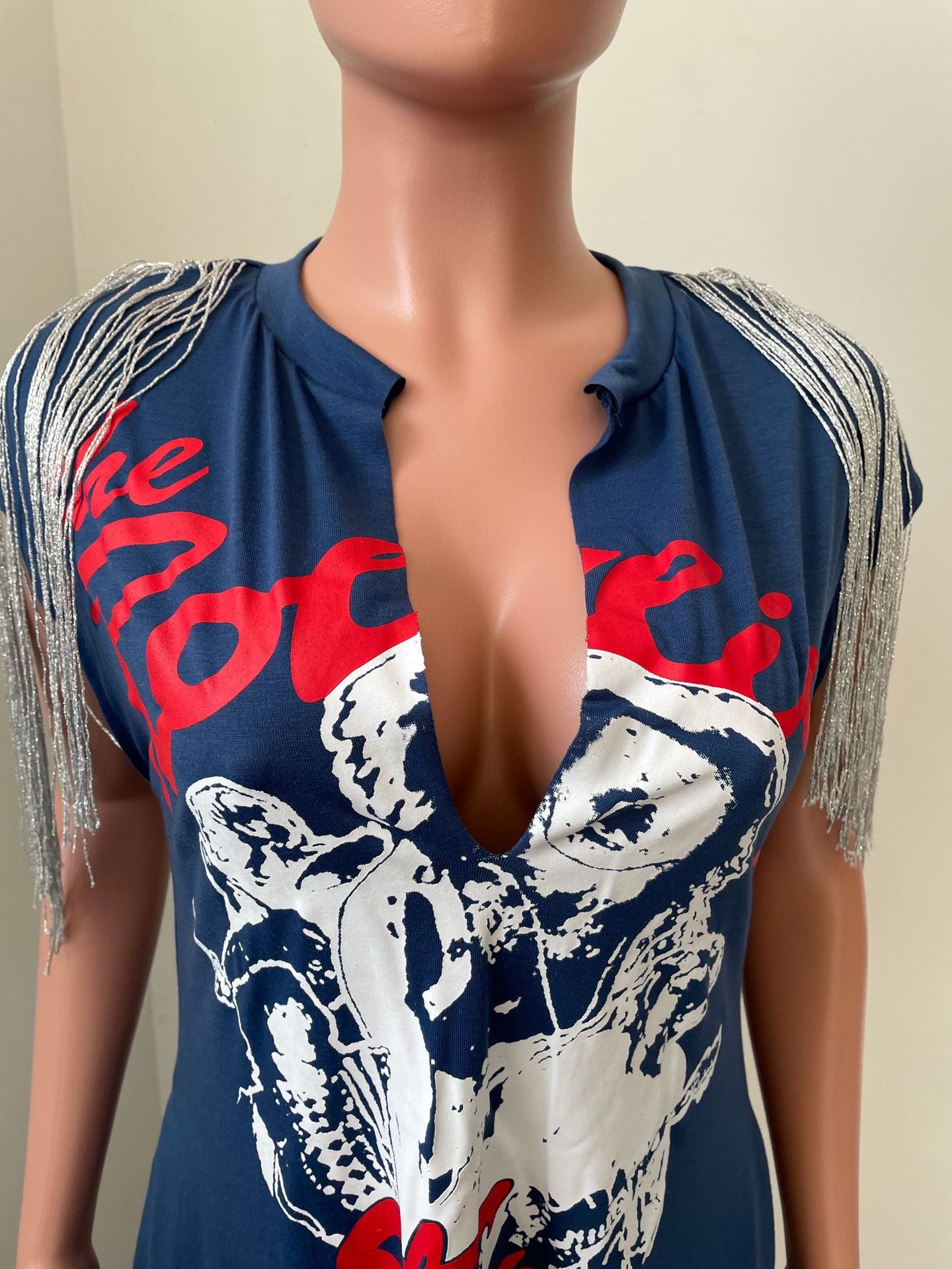 Sexy Casual Printed Tassel Sleeveless Pocket Maxi Dress
