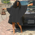 Sexy Solid Irregular Loose Midi Dress