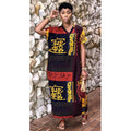 Sexy Short Sleeve Printed Loose Long Dress