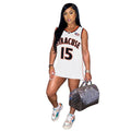 Sexy Casual Sports Sleeveless Jersey Dress