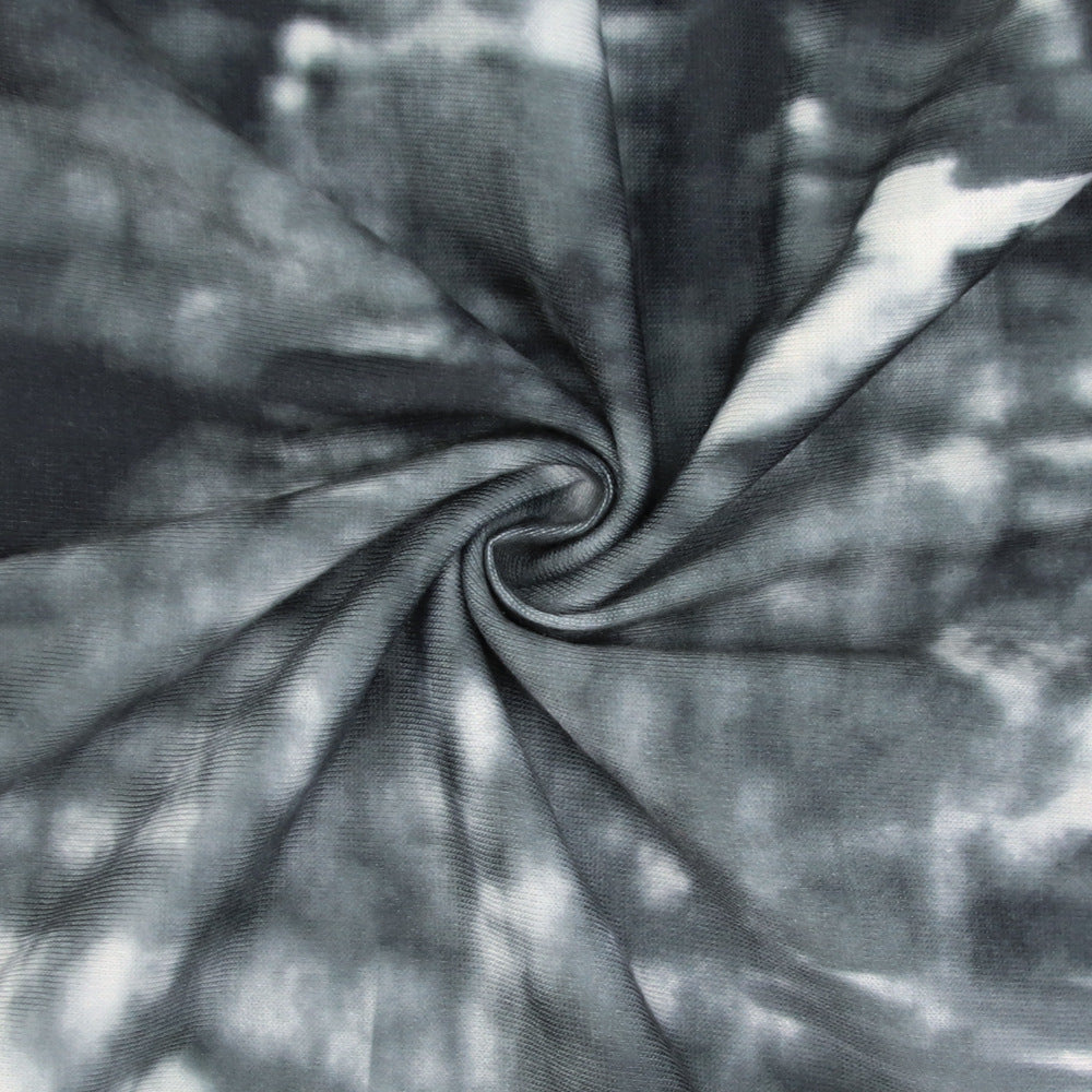 Sexy Plus Size Letter Print V Neck Loose Midi Dress