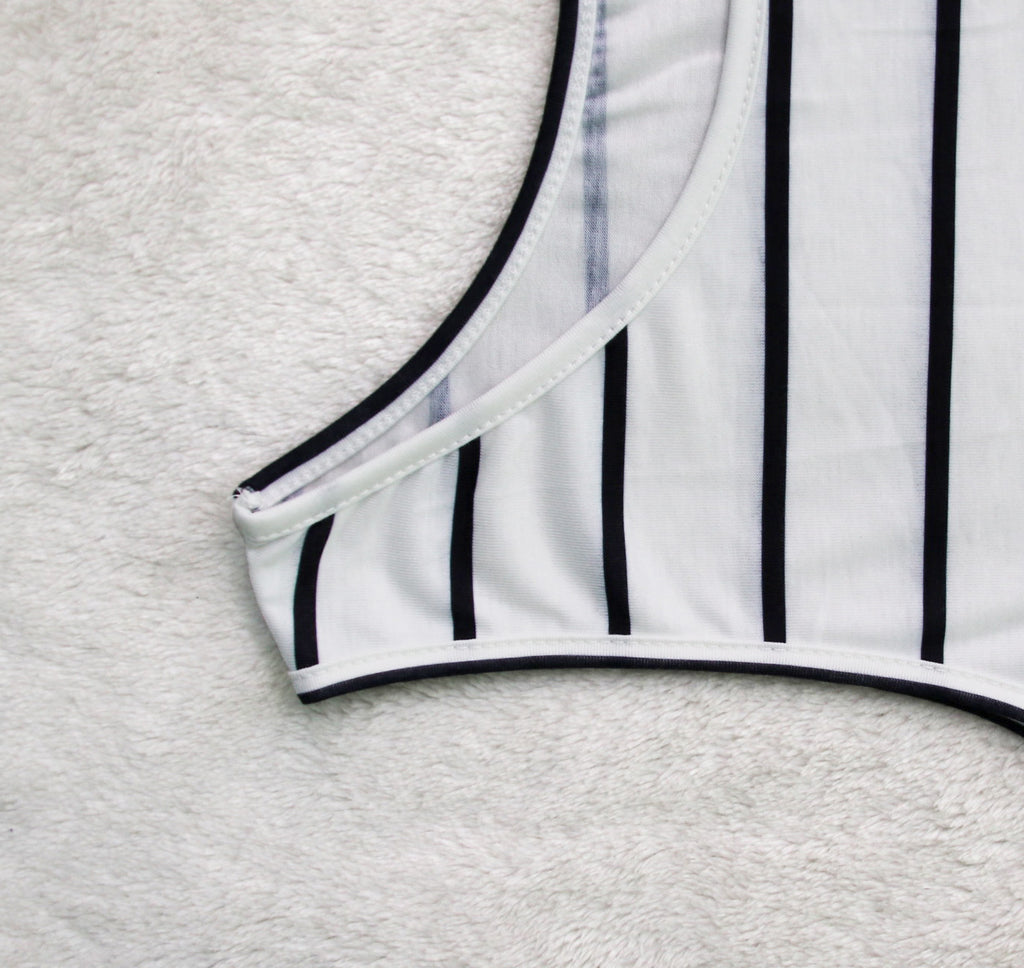 Sexy Plus Size Striped Sleeveless Sashes Maxi Dress
