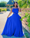 Sexy Solid Sexy High Waist Big Swing Maxi Dress